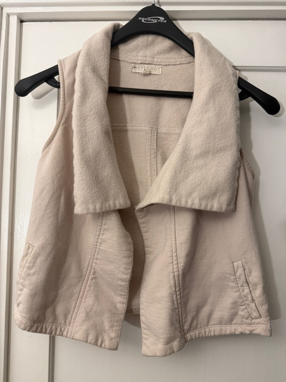 Synergy Cream Organic Cotton Vest - women's medium